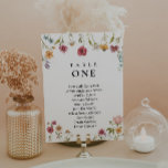 Wildflower Wedding seating charts card<br><div class="desc">Watercolor Wildflower Wedding Seating Chart card. This Seating Chart is characterized by wildflowers with two modern high-class fonts that shape the trends of the present and future festive events.</div>
