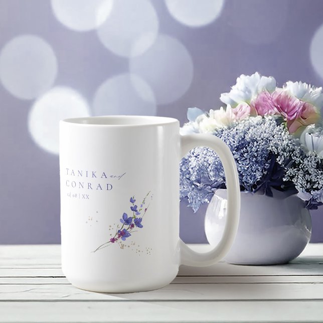 Wildflower Wedding Watercolor Names Peri ID954 Coffee Mug (Creator Uploaded)