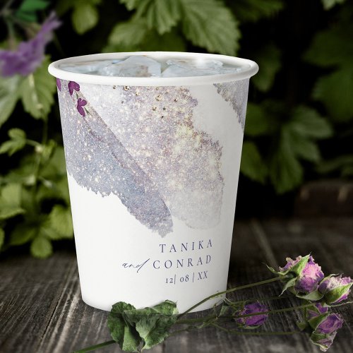 Wildflower Wedding Watercolor Paint Str Peri ID954 Paper Cups