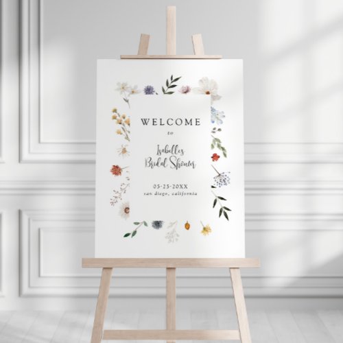 Wildflower Welcome Sign