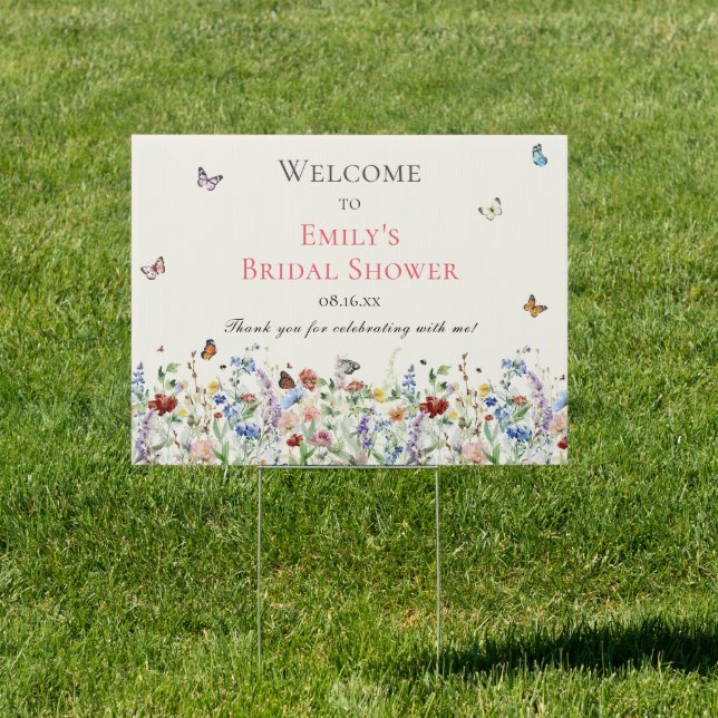 Wildflower Welcome Sign (Insitu)