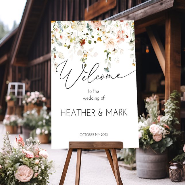 Wildflower Welcome Sign Bridal Shower  (Creator Uploaded)