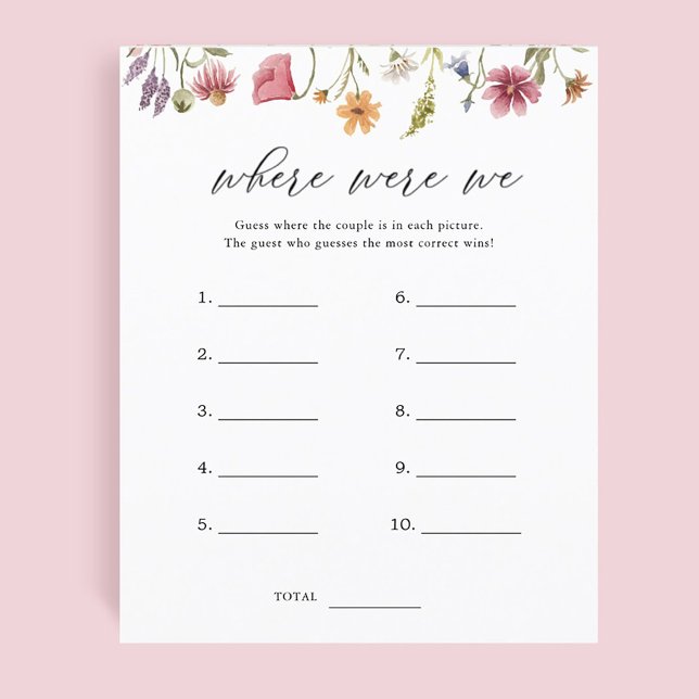 Wildflower Where Were We Shower Game (Creator Uploaded)