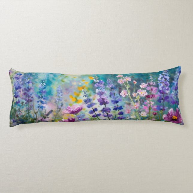 Wildflower Whimsy Pillow (Back)