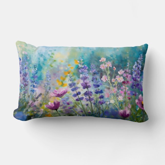 Wildflower Whimsy Pillow (Front)