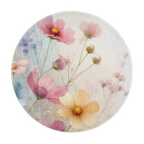 Wildflower Whispers in Watercolor Cutting Board