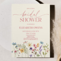 Wildflower Wild Flower Floral Bridal Shower