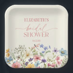 Wildflower Wild Flower Floral Bridal Shower Paper Plates<br><div class="desc">This is a Wildflower Wild Flower Floral Bridal Shower Paper Plates!</div>