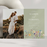 Wildflower Wild Flower Floral Garden Photo Wedding Invitation<br><div class="desc">This is a Wildflower Wild Flower Floral Garden Custom Picture Photo Wedding Invitation!</div>