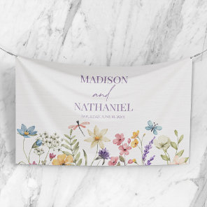 Wildflower Wild Flower Floral Garden Wedding Banner