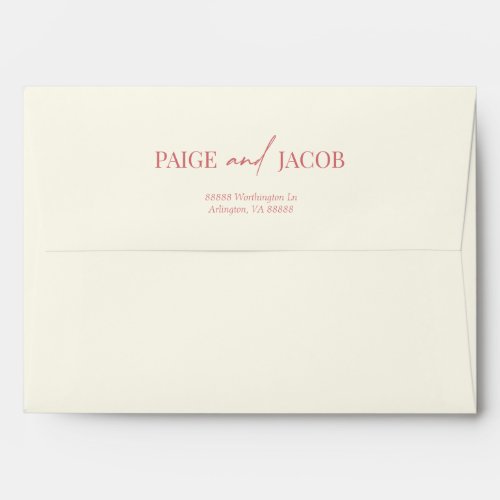 Wildflower Wild Flower Floral Garden Wedding Envelope