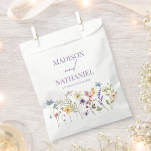 Wildflower Wild Flower Floral Garden Wedding Favor Bag