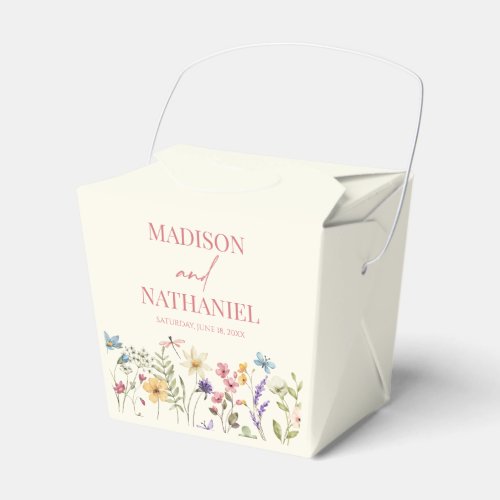 Wildflower Wild Flower Floral Garden Wedding Favor Boxes