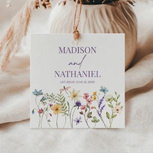 Wildflower Wild Flower Floral Garden Wedding Favor Tags