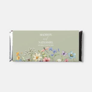 Wildflower Wild Flower Floral Garden Wedding Hershey Bar Favors