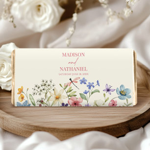 Wildflower Wild Flower Floral Garden Wedding Hershey Bar Favors