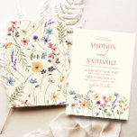 Wildflower Wild Flower Floral Garden Wedding Invitation<br><div class="desc">This is a Wildflower Wild Flower Floral Garden Wedding Invitation!</div>