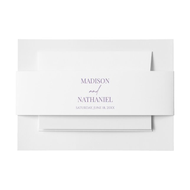 Wildflower Wild Flower Floral Garden Wedding Invitation Belly Band (Front Example)