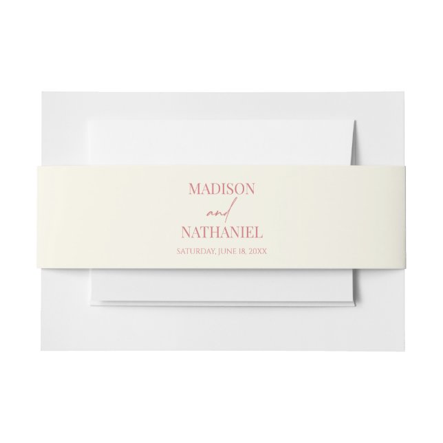 Wildflower Wild Flower Floral Garden Wedding Invitation Belly Band (Front Example)