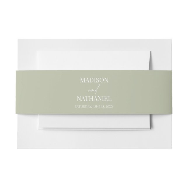 Wildflower Wild Flower Floral Garden Wedding Invitation Belly Band (Front Example)