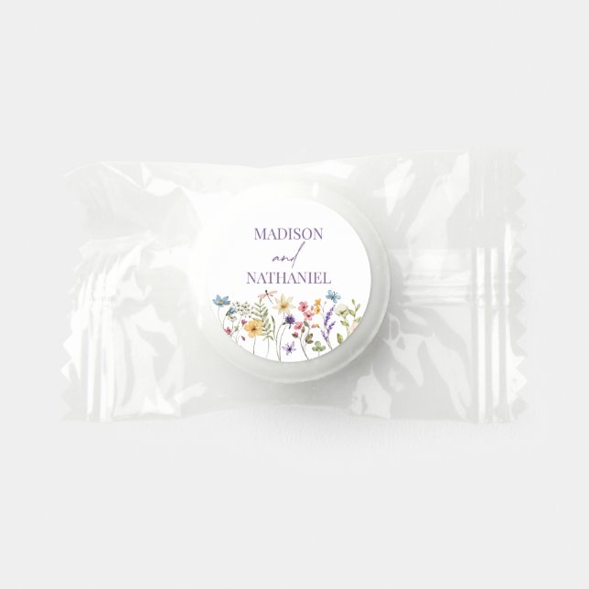 Wildflower Wild Flower Floral Garden Wedding Life Saver® Mints (Front)
