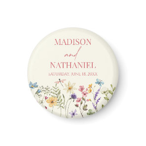 Wildflower Wild Flower Floral Garden Wedding Magnet