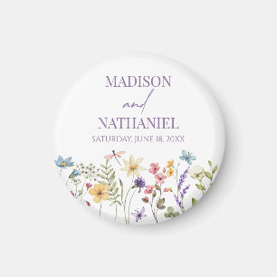 Wildflower Wild Flower Floral Garden Wedding Magnet