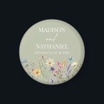Wildflower Wild Flower Floral Garden Wedding Magnet<br><div class="desc">These are Green Wildflower Wild Flower Floral Garden Wedding Magnets!</div>
