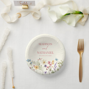 Wildflower Wild Flower Floral Garden Wedding Paper Bowls