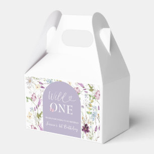 Wildflower Wild ONE Butterfly Garden Party Gable Favor Boxes