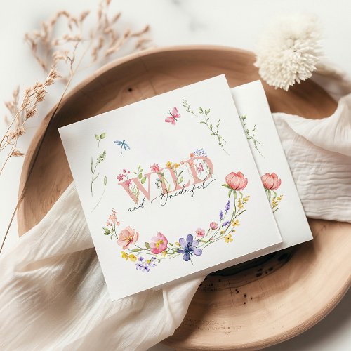 Wildflower Wild  Onederful Birthday Napkins