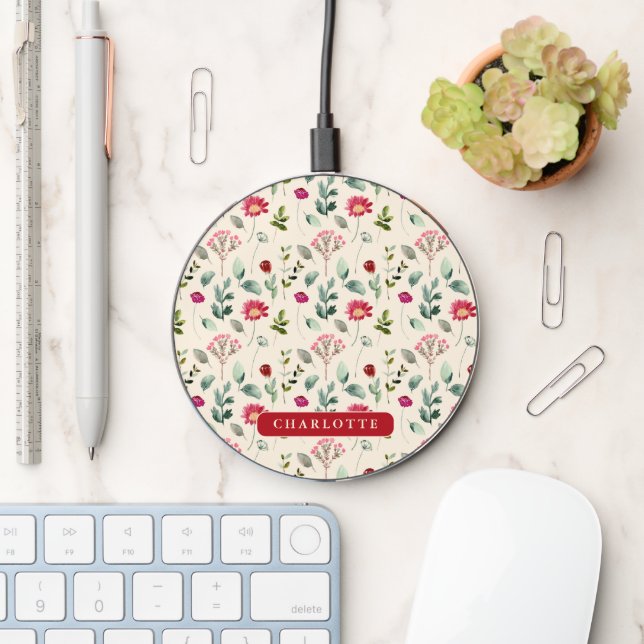 Wildflower Wireless Charger (Desk)