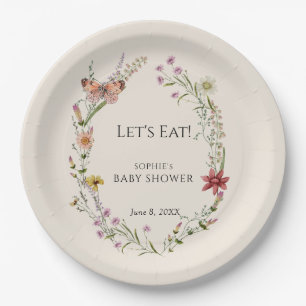 Wildflower Wishes A Baby Shower In Bloom Paper Plates