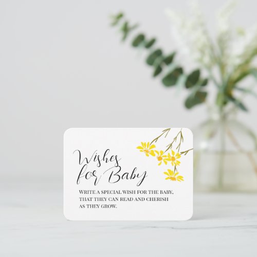 Wildflower Wishes for Baby Enclosure Card