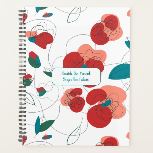 Wildflower Wonderland  Stylized Flowers pattern Planner