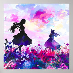 Wildflower Wonderland Watercolor Poster