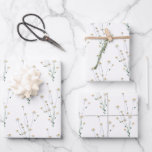 Wildflower Wrapping Paper Flat Sheet Set of 3<br><div class="desc">Celebrate any special occasion with this beautiful wildflower wrapping paper set!</div>