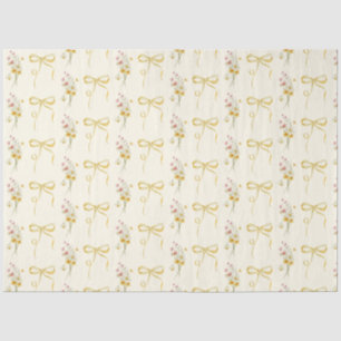 Wildflower yellow boy Baby in Bloom Tissue Paper