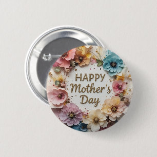 Wildflowers 3D Mother´s Day Button