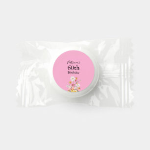 Wildflowers 60th Birthday Pink Life Saver® Mints