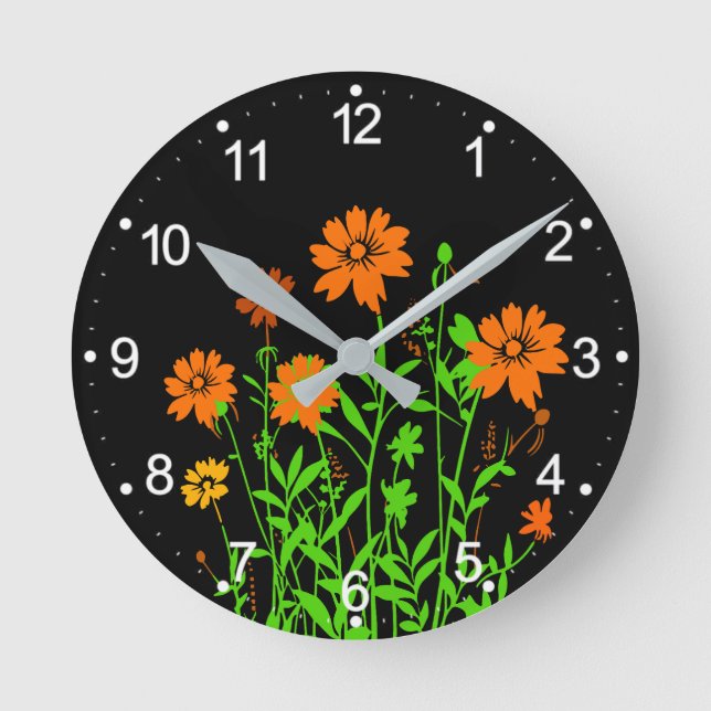 Wildflowers-79156 Round Clock (Front)