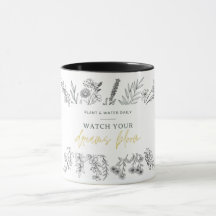 Wildflowers Accent Coffee Mug with Inspiring Quote