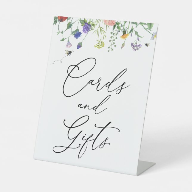 Wildflowers and Bees Cards and Gifts Sign (Front)