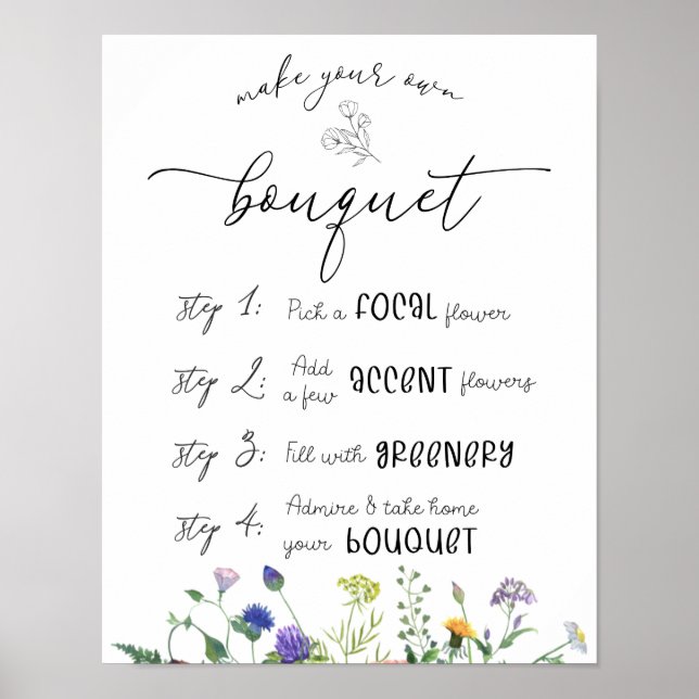 Wildflowers and Bees Flower Bar Sign (Front)