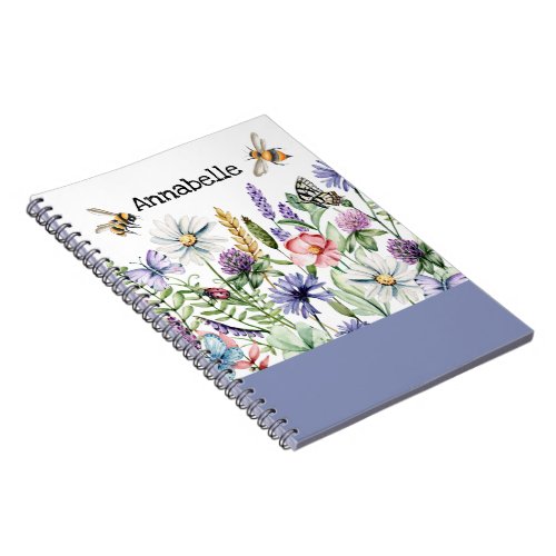 Wildflowers and Bees Notebook