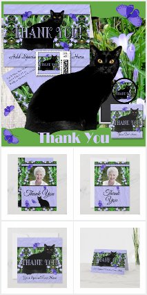 Wildflowers and Black Cat Thank You