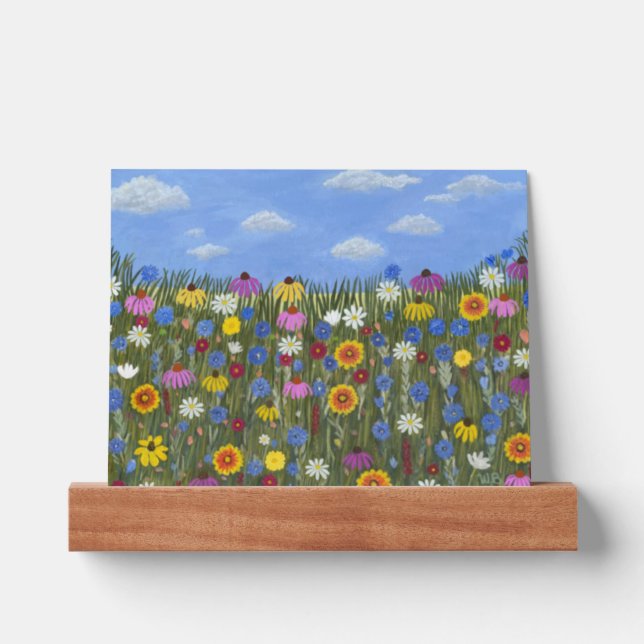 Wildflowers and Blue Skies Picture Ledge (Front)