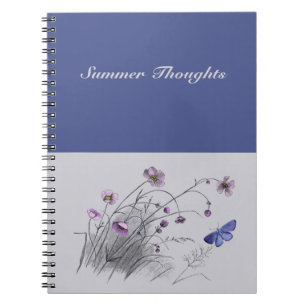 Wildflowers and Butterfly Notebook