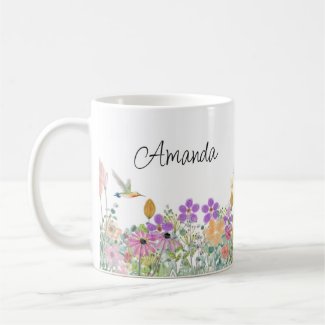 Wildflowers and Greenery Floral Coffee