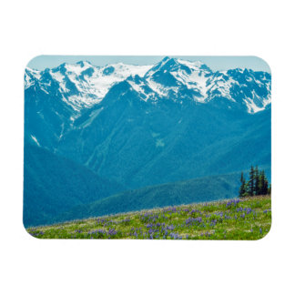Wildflowers and Mountains Magnet